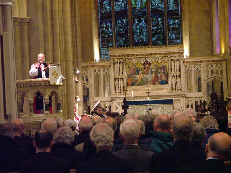 Bishop abernethy preaching after his Commisioning