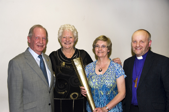 The three Chairmen and Dame Mary
